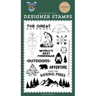Carta Bella - Outdoor Adventures Clear Stamps - The Great Outdoors